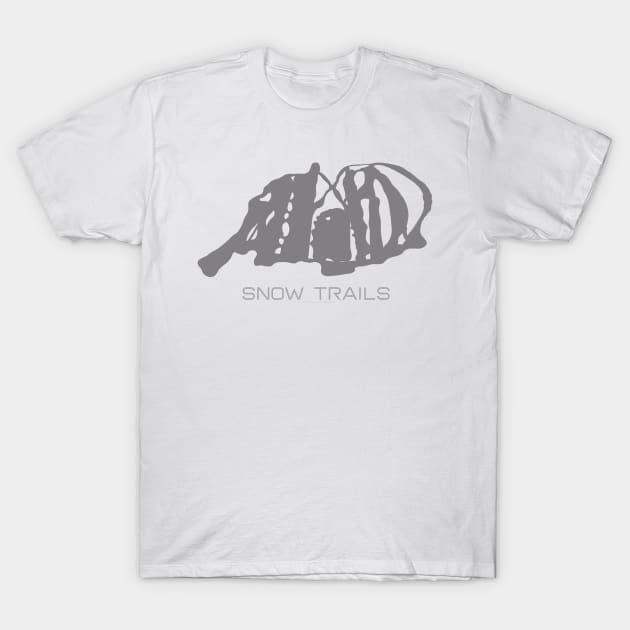 Snow Trails Resort 3D T-Shirt by Mapsynergy